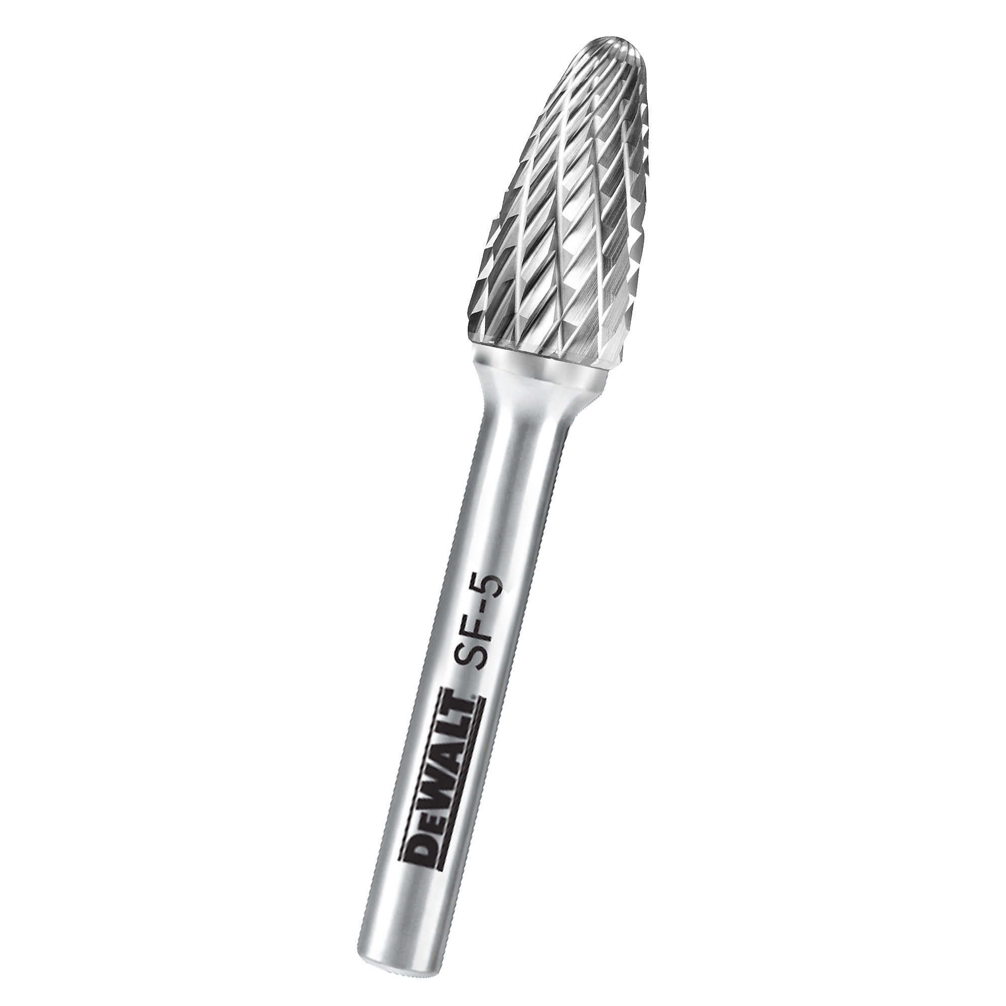 DeWalt Carbide Burr — Size SF-5, Double-Cut, Tungsten Carbide, Model# DXCBTJSF5
